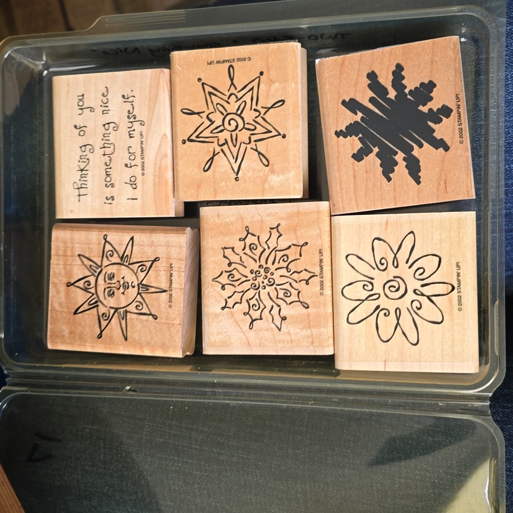 Stampin up! Two step stampin "Something Nice" Wooden stamp set